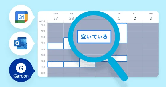 日程調整後、ツールからURLが自動で生成されて共有されます。