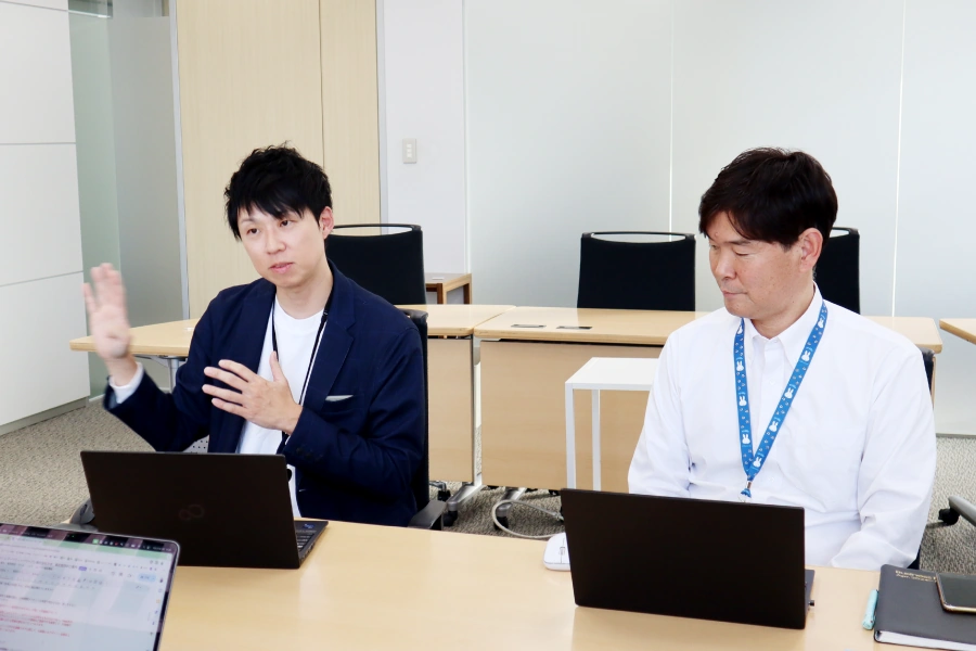 キヤノンマーケティングジャパン インタビュー風景