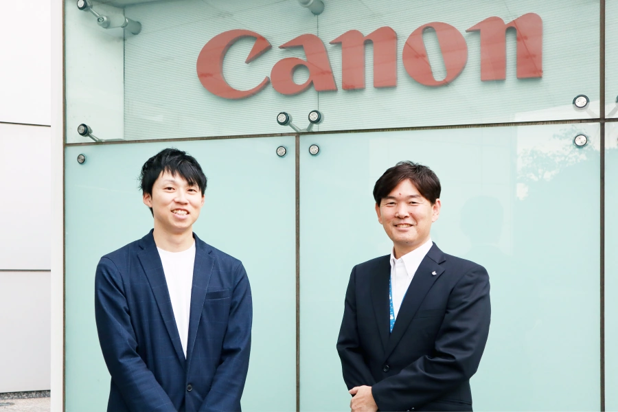 キヤノンマーケティングジャパン インタビュー風景