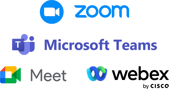 Zoom、Teams、Google Meet、webex